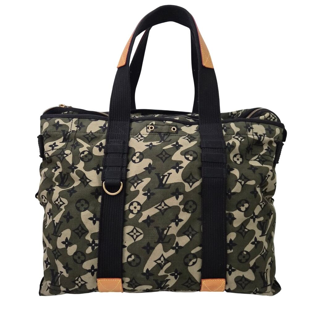 Louis Vuitton Takashi Murakami Green Monogramouflage Treillis Canvas